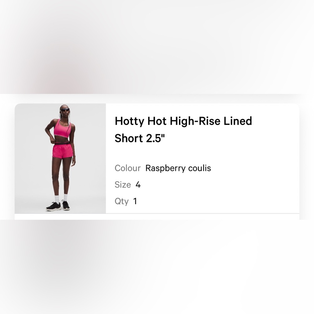 Lululemon Athletica Coral High-Waist Shorts